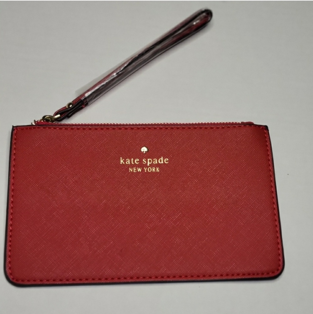Red Kate Spade wristlet